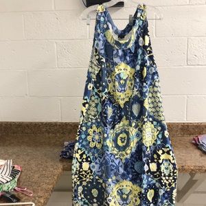 Talbots Sleeveless Cotton Dress. Plus Size